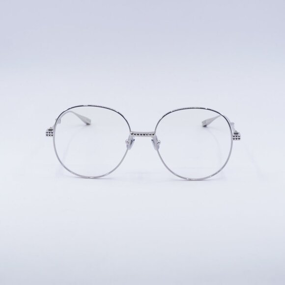 Valentino V-STUD-III VLX-136B Eyeglasses Silver 56mm Round Frame - Picture 4 of 10